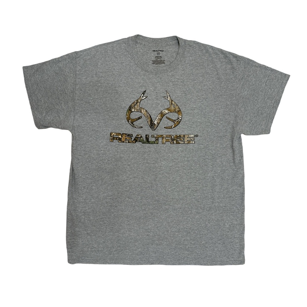 Realtree Vintage Camo Logo Gray T-shirt